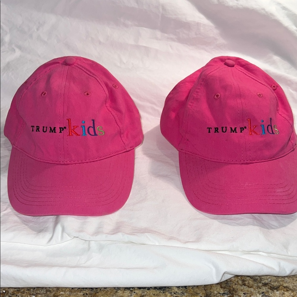 🆕 Trump Kids Pink Baseball Cap, adjustable Velcro, from Trump Hotel Chicago